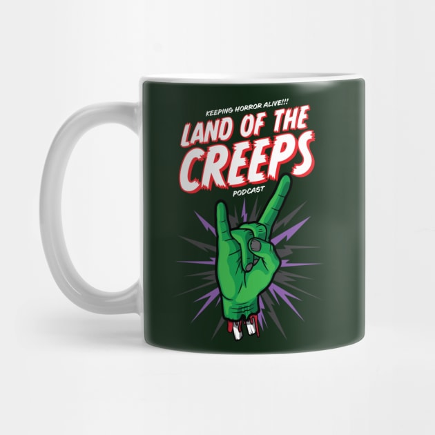 LOTC Hand Logo by LAND OF THE CREEPS HORROR PODCAST